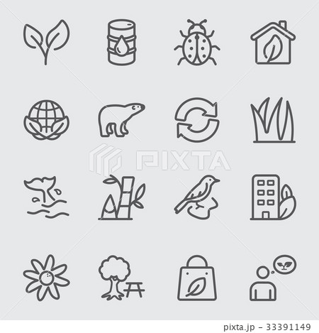Environmental line icon Environmental line icon 33391149
