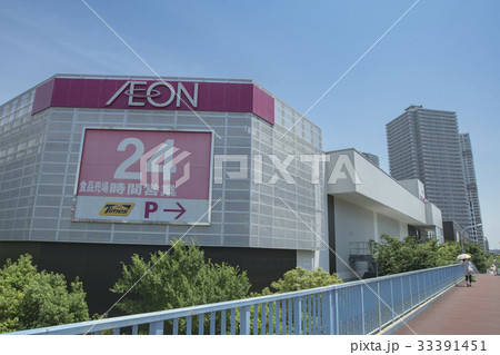 東雲のショッピングセンターと高層マンション 33391451