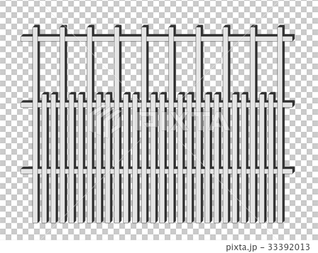 京町家の格子のイラスト素材 33392013 Pixta