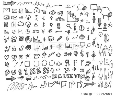 Business doodles sketch eps10 vector 33392604