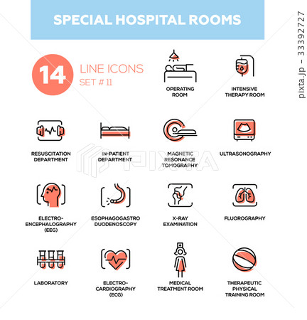 Special hospital rooms - Modern simple thin line 33392727