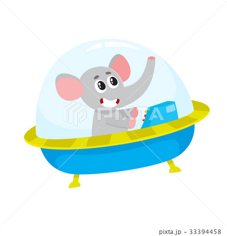 Cute elephant animal astronaut, spaceman character Cute elephant animal astronaut, spaceman character 33394458