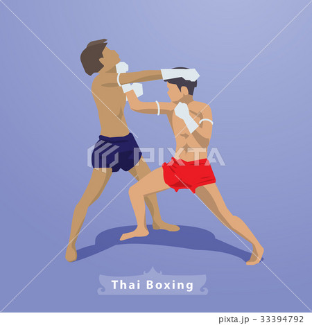 Thai Martial arts Boxing vector 33394792