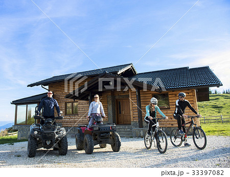 Group of friends is about to start adventure on Group of friends is about to start adventure on 33397082