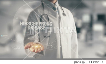 Doctor holding in hand Hirschsprung Disease 33398494