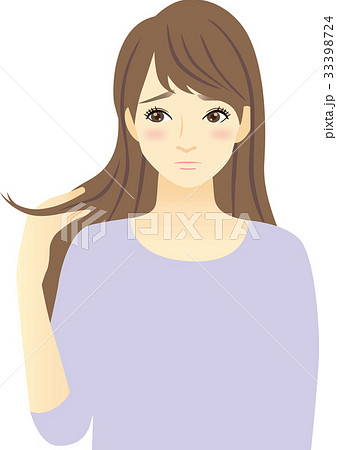 ダメージヘアの女性 33398724