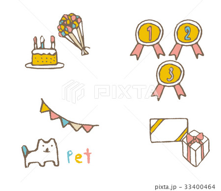 アイコンのセット【線画・シリーズ】 33400464