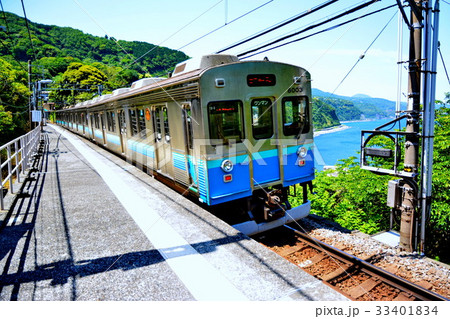 伊豆北川 駅 伊豆急行 8000系 普通列車 2017年5月 (静岡県 東伊豆) 伊豆北川 駅 伊豆急行 8000系 普通列車 2017年5月 (静岡県 東伊豆) 33401834