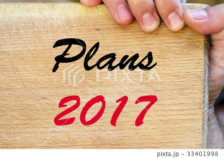 Plans 2017 text concept 33401998