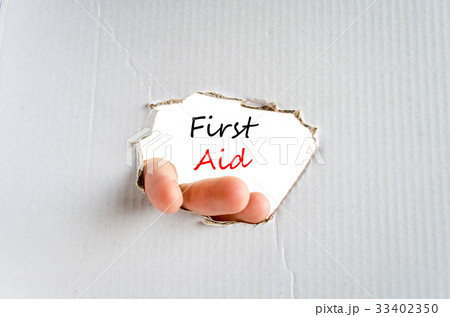 First aid text concept 33402350