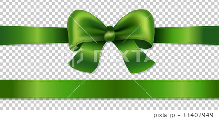 Green Bow Isolated 33402949
