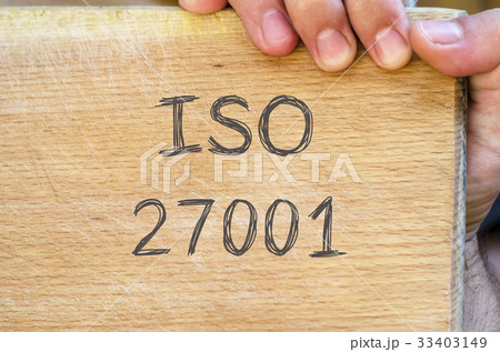 Iso 27001 text concept 33403149