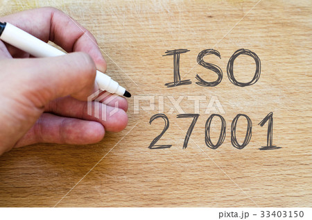 Iso 27001 text concept 33403150
