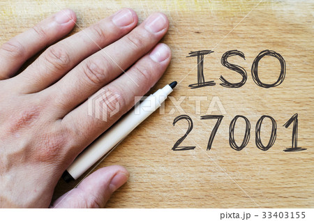 Iso 27001 text concept 33403155