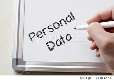 Personal data written on whiteboard Personal data written on whiteboard 33403274