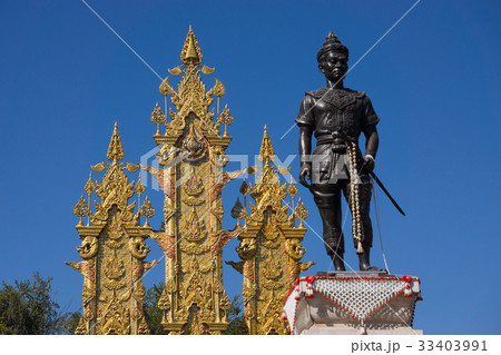 Statue of King Mengrai the Great in Thailand Statue of King Mengrai the Great in Thailand 33403991
