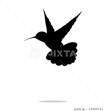 Hummingbird black silhouette colibri bird animal Hummingbird black silhouette colibri bird animal 33404731