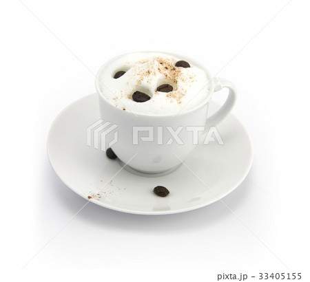 A cup of cappuccino coffee A cup of cappuccino coffee 33405155