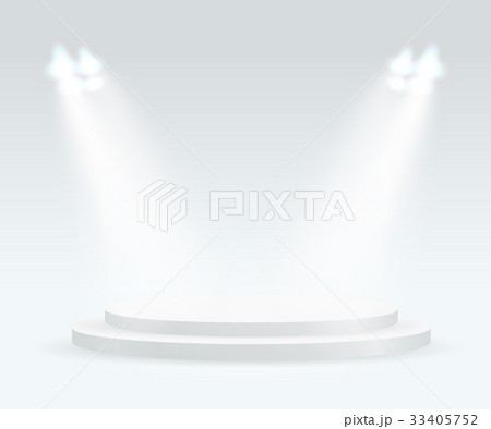 Bright stage with spot lights 33405752