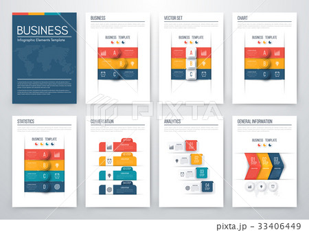 Set with infographics 33406449