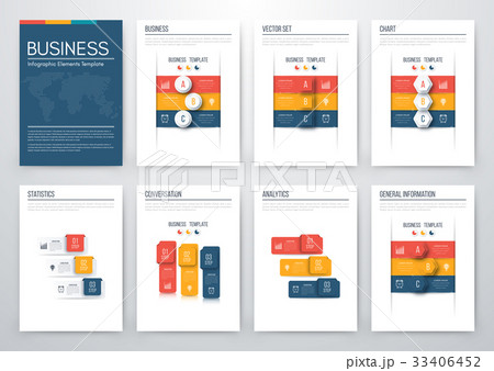 Set with infographics Set with infographics 33406452