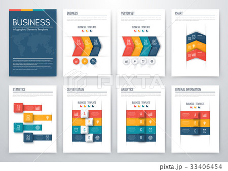 Set with infographics Set with infographics 33406454