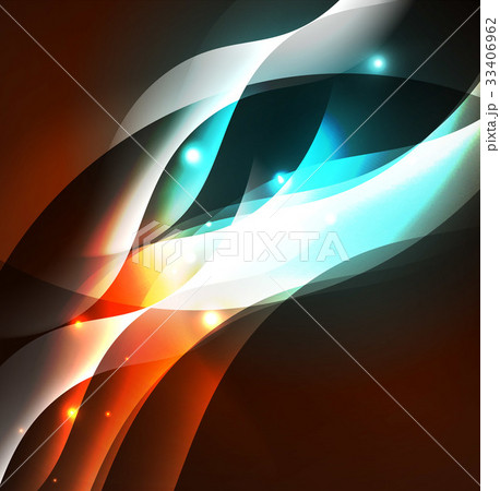 Illuminated neon waves Illuminated neon waves 33406962