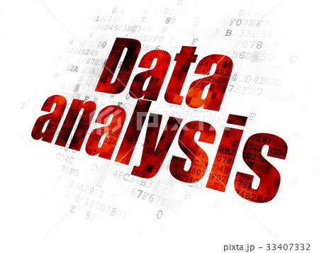 Data concept: Data Analysis on Digital background 33407332