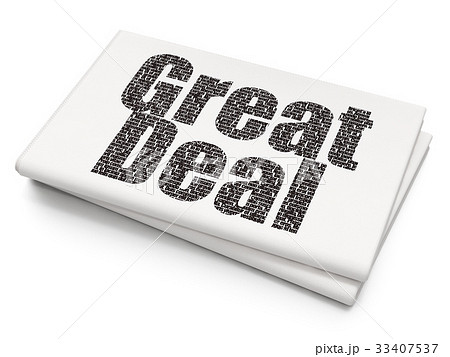 Finance concept: Great Deal on Blank Newspaper 33407537