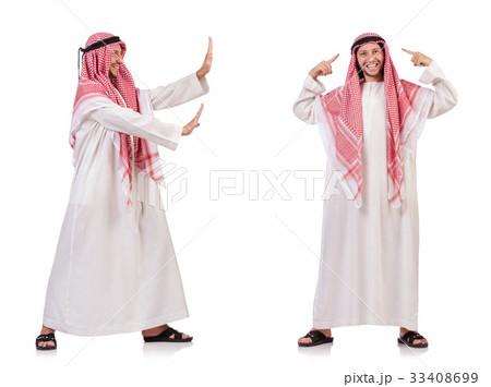Arab man isolated on white background Arab man isolated on white background 33408699