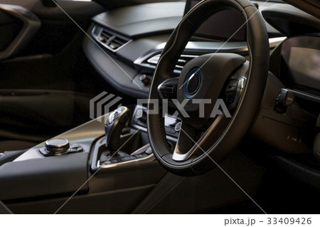 Interior of PHEV sports coupe | プラグイン・ハイブリッド・スポーツ・ Interior of PHEV sports coupe | プラグイン・ハイブリッド・スポーツ・ 33409426