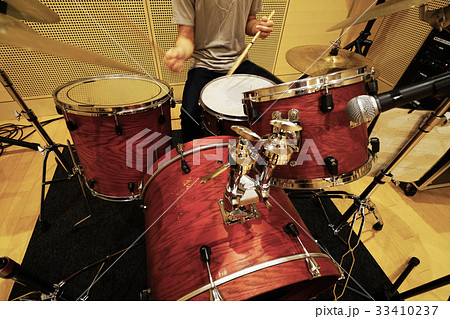 ドラム練習の写真素材