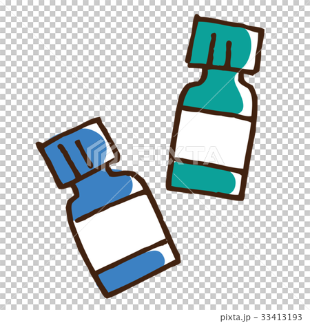 精油の瓶のイラスト素材