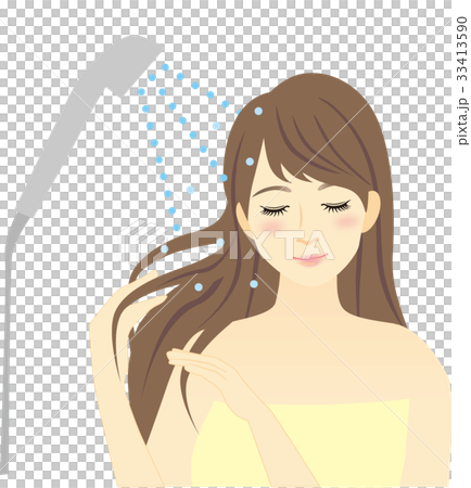シャワーを浴びる女性 シャワーを浴びる女性 33413590