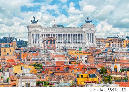 View of the city of Rome from above. View of the city of Rome from above. 33414156