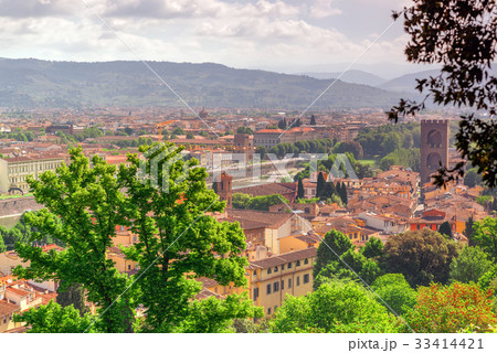 Beautiful landscape above Florence. 33414421