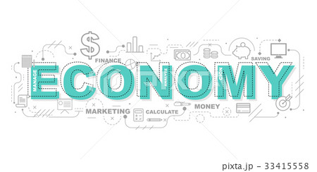 Economy icons for education illustration 33415558