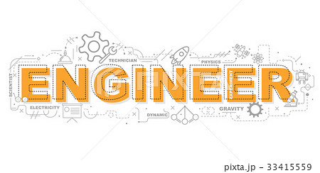 Engineer icons for education illustration 33415559