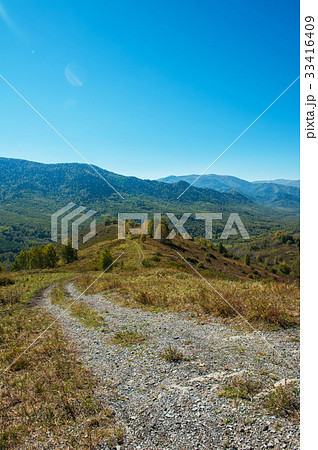 Road at the mountains 33416409