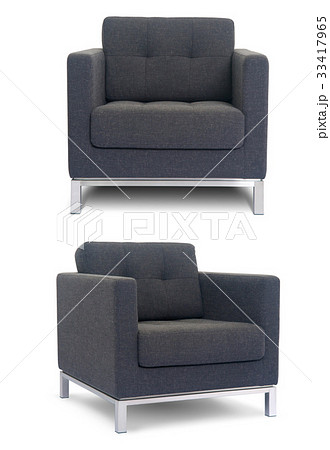 Grey Armchair in two angles Grey Armchair in two angles 33417965