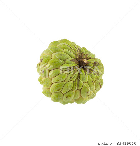 custard apple isolated on white background. custard apple isolated on white background. 33419050