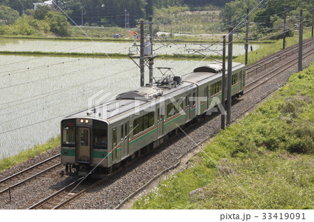 栃木県内を行く東北本線701系100番台(黒磯駅直流化前) 栃木県内を行く東北本線701系100番台(黒磯駅直流化前) 33419091
