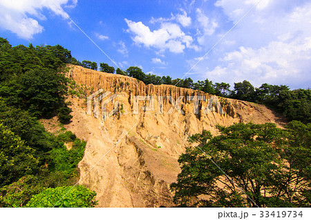 阿波の土柱と青空 33419734