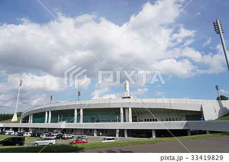 北海道立真駒内公園屋外競技場の写真素材