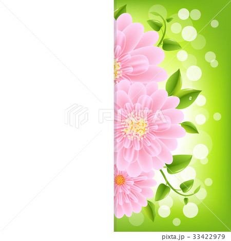 Paper With Pink Gerber And Bokeh Paper With Pink Gerber And Bokeh 33422979