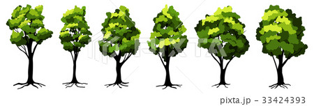 Vector trees set Vector trees set 33424393