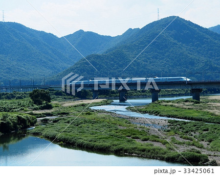 新幹線 風景 JR西日本 千種川橋梁 33425061