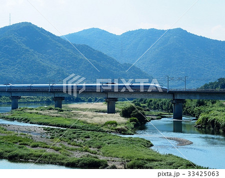 新幹線 風景 JR西日本 千種川橋梁 33425063