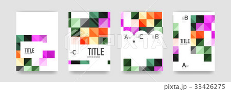 Set of brochure cover background, a4 template Set of brochure cover background, a4 template 33426275