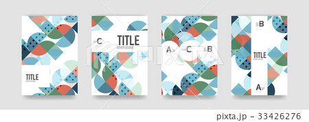 Set of brochure cover templates 33426276